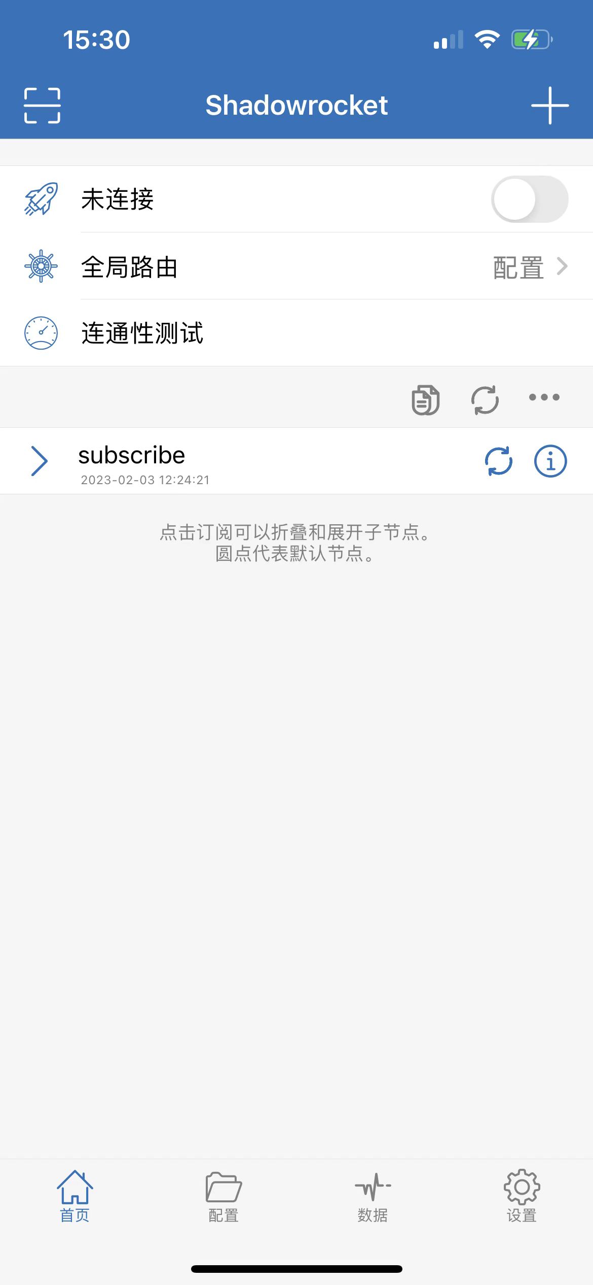 Shadowrocket 配置界面