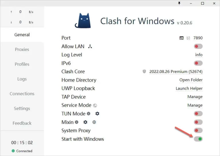Clash for Windows 开机自启动